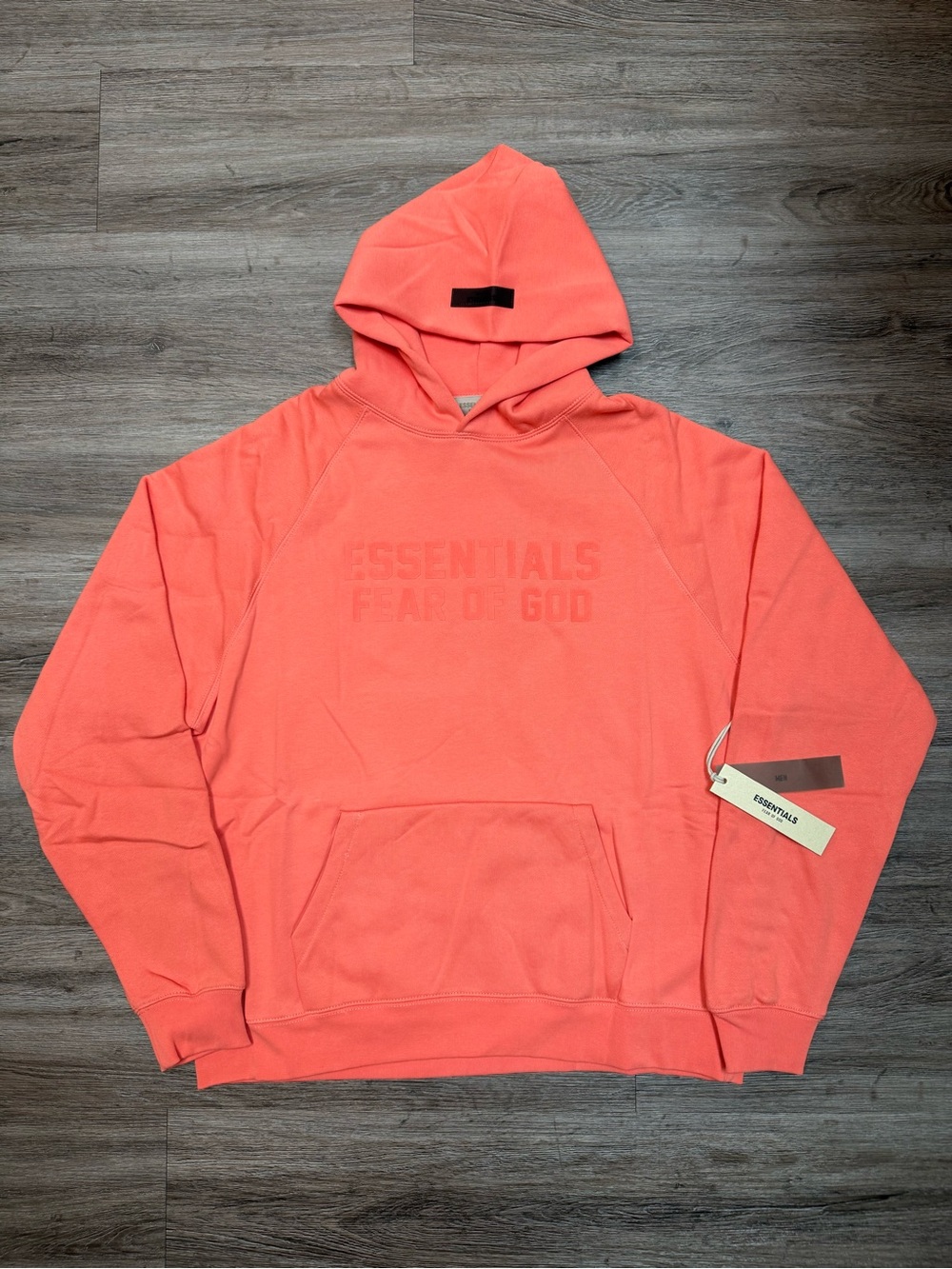 Fw22 fear of god essentials Coral hoodie